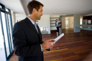 Realtor at an open house