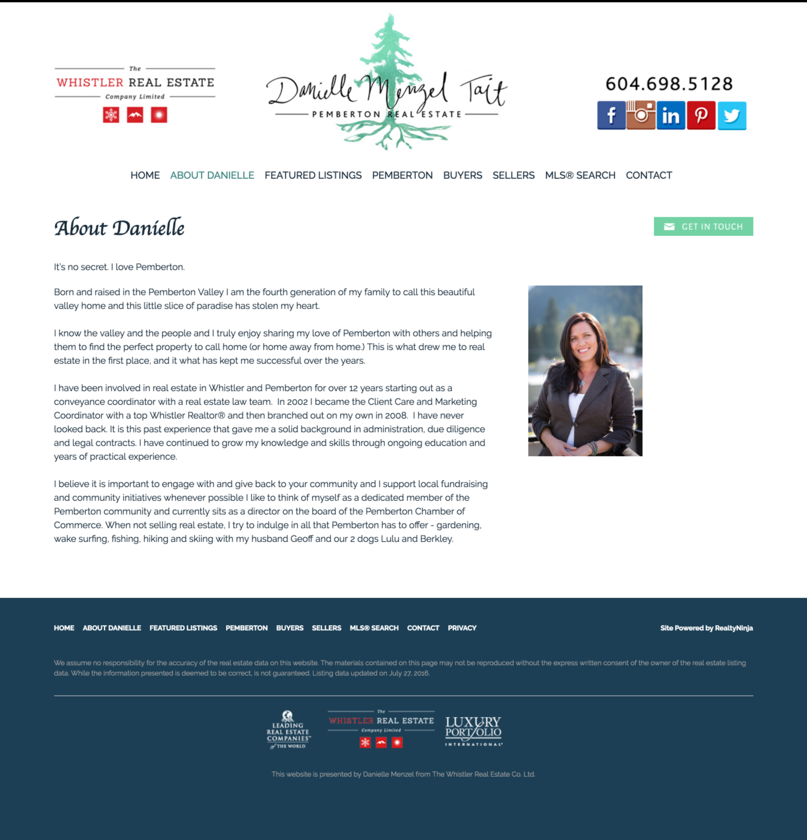 Real Estate Website Pages - About