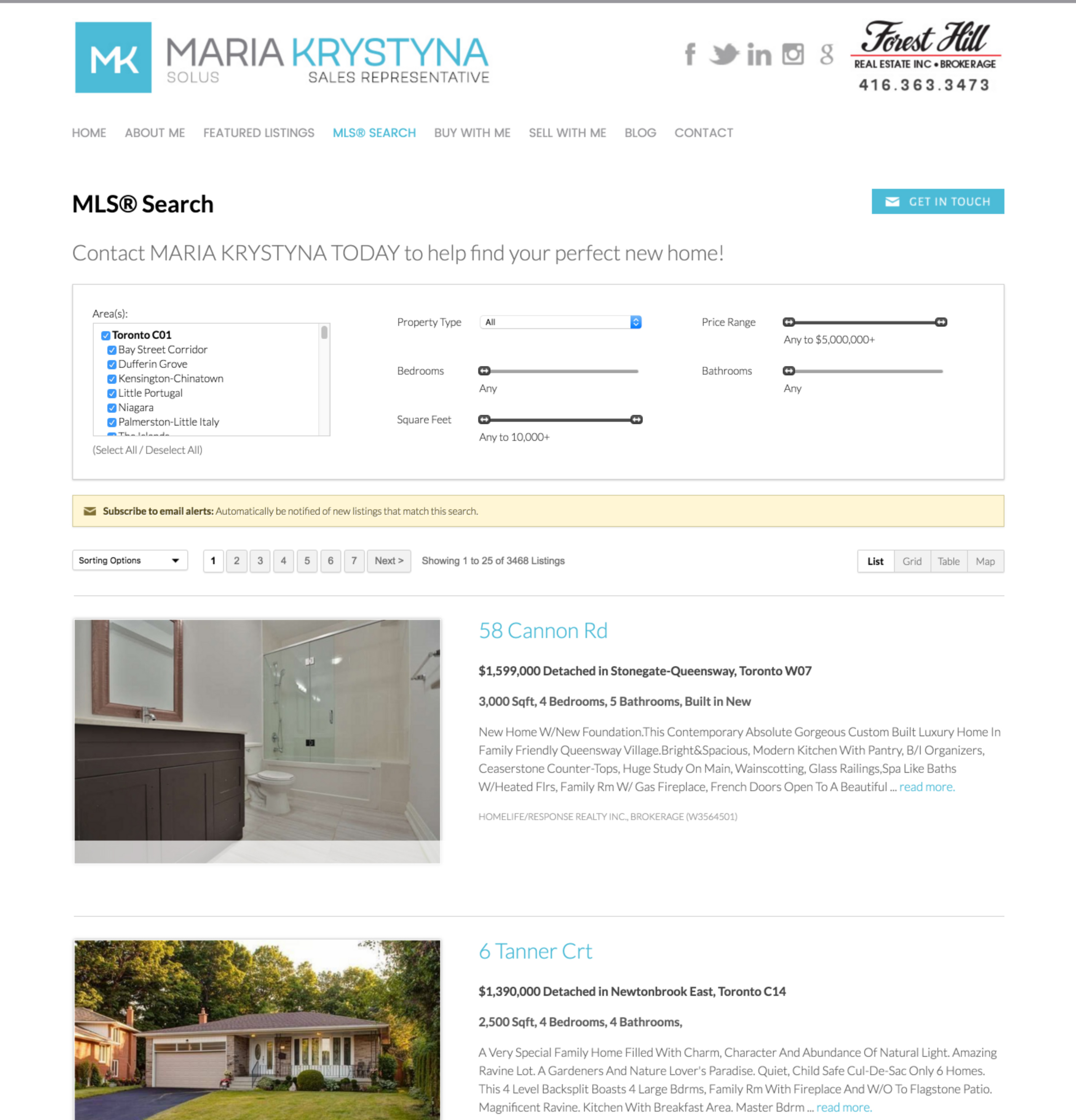 Real Estate Website Pages - MLS