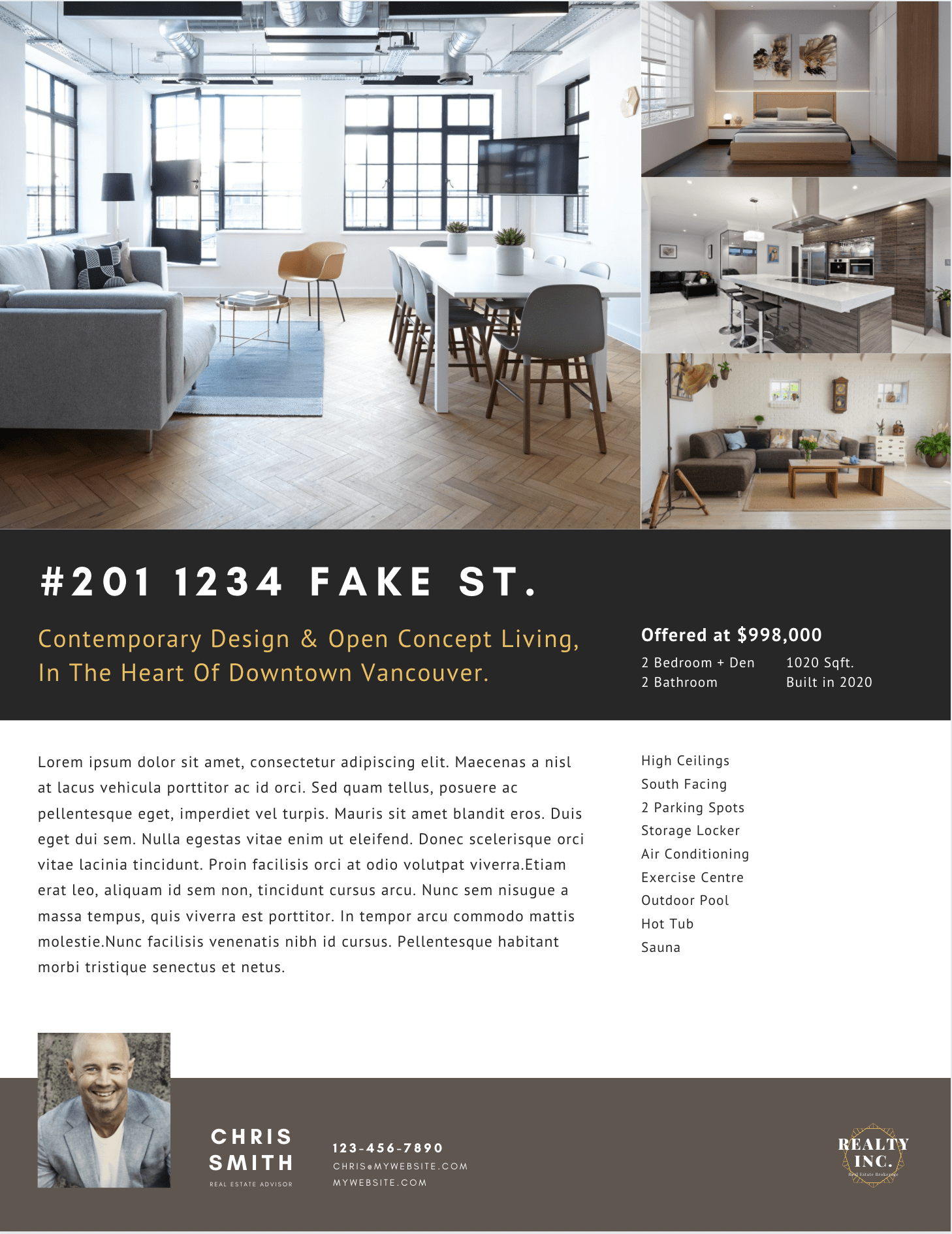 Realtor Listing Sheet Canva Template