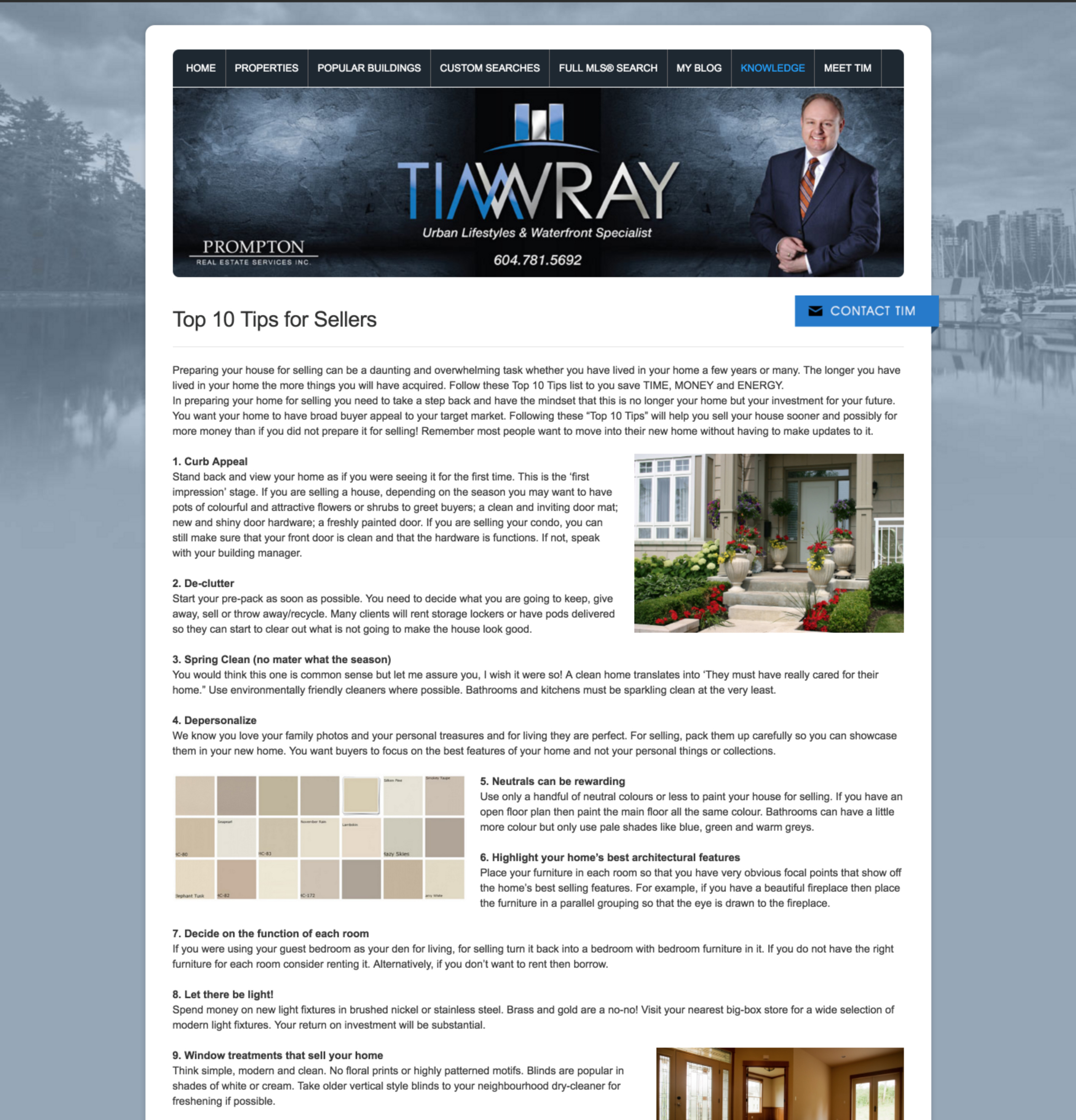 Real Estate Website Pages - Sellers