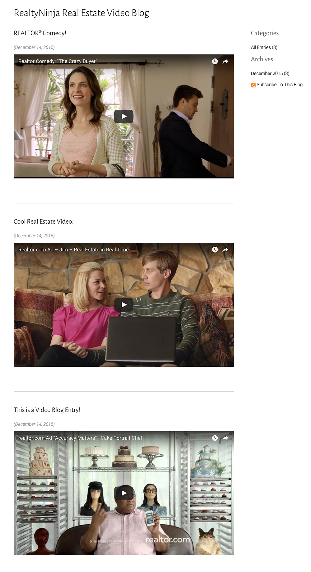 Product Update: View Video Blog Thumbnail Excerpts!