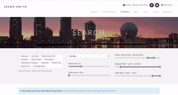user account lightbox
