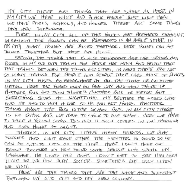 Free Writing Example