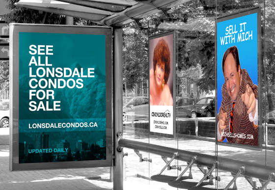 Lonsdale Condos for Sale Realtor® Bus Shelter Ad