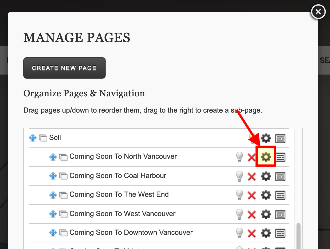 RealtyNinja Page Options
