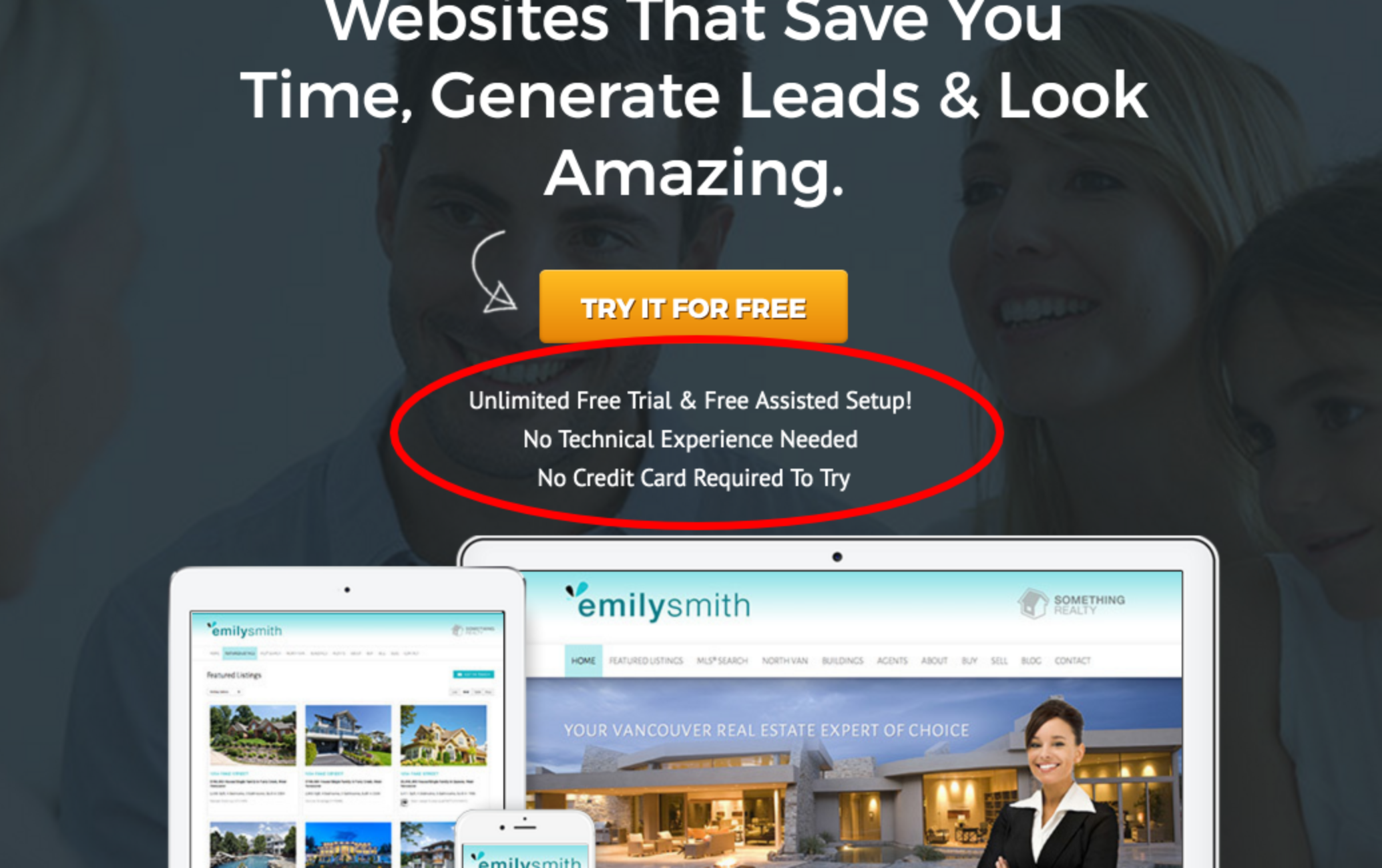 real estate landing page - unique selling proposition