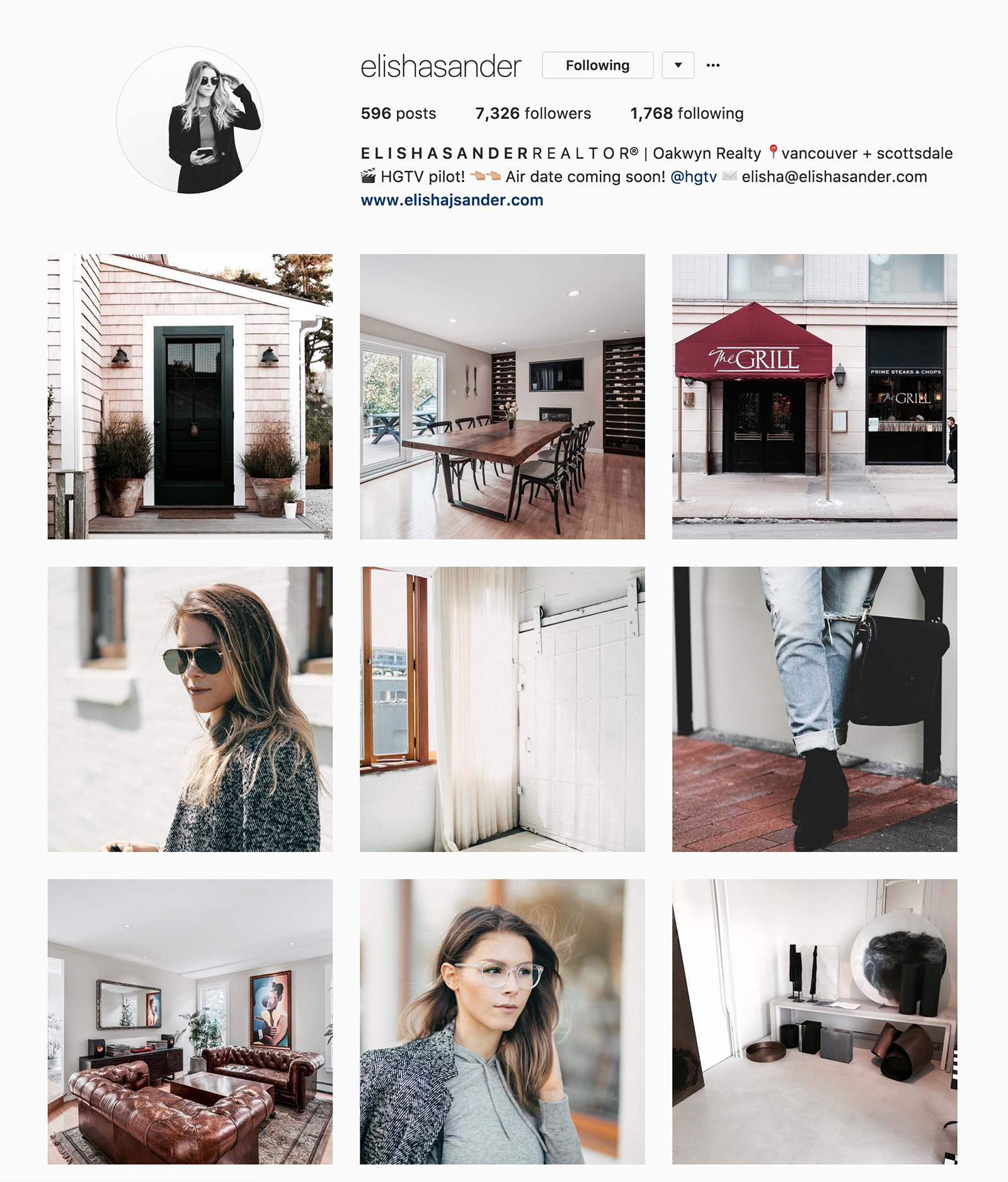Elisha Sander's Instagram Profile