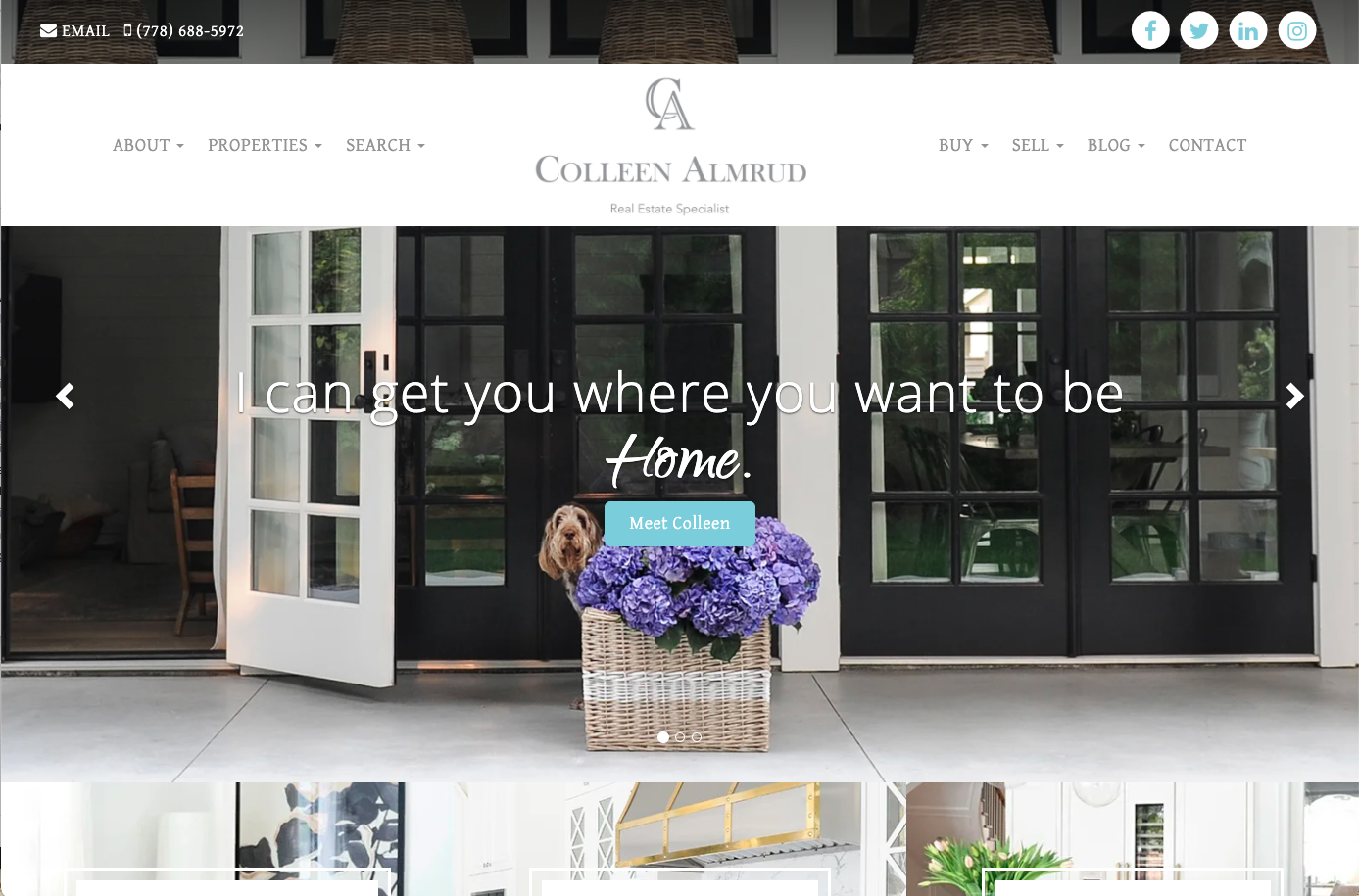 Colleen Almrud real estate website