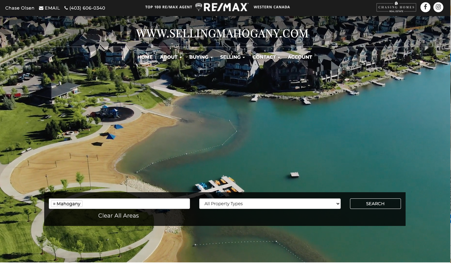 Chase Olsen real estate website