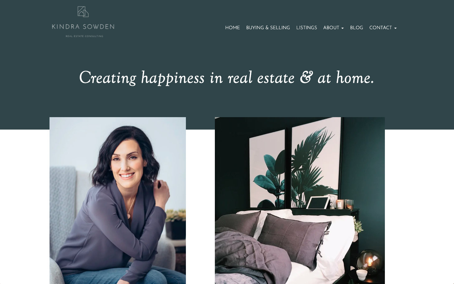 Kindra Sowden real estate website
