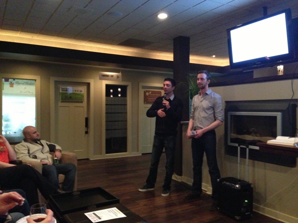 Ramin & Casimir at a Brokerage Presentation, talking about RealtyNinja in 2010