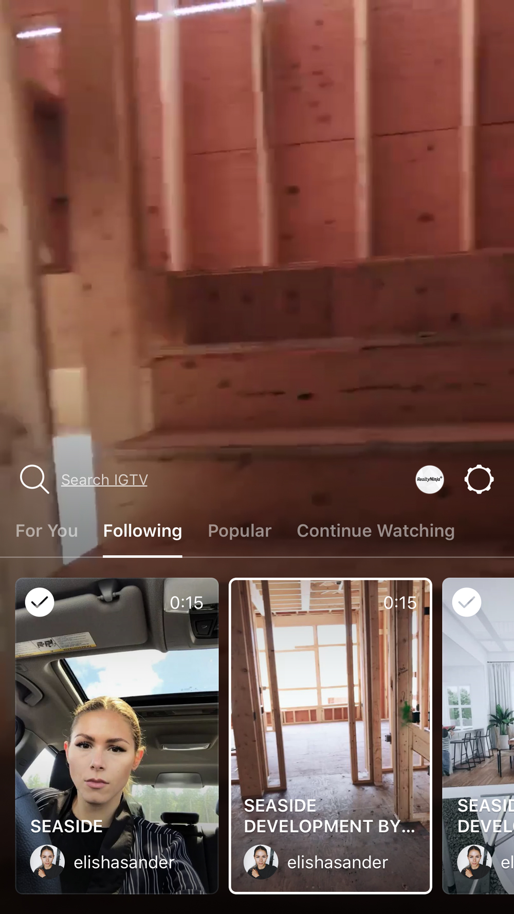 Modern REALTOR® Elisha Sander is already on IGTV... but we're not surprised.