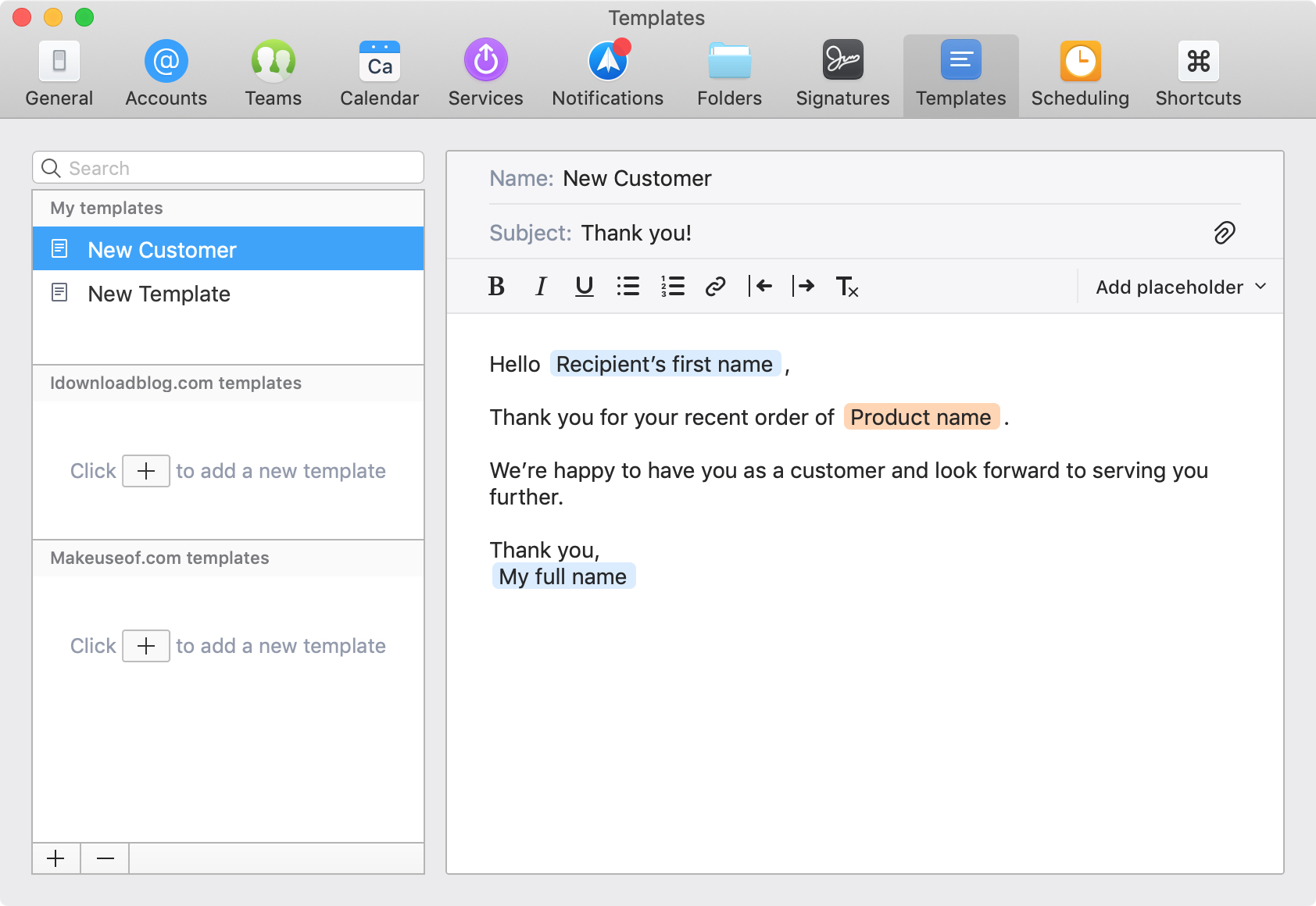 Email templates feel cold and impersonal