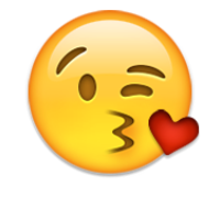 kissing emoji
