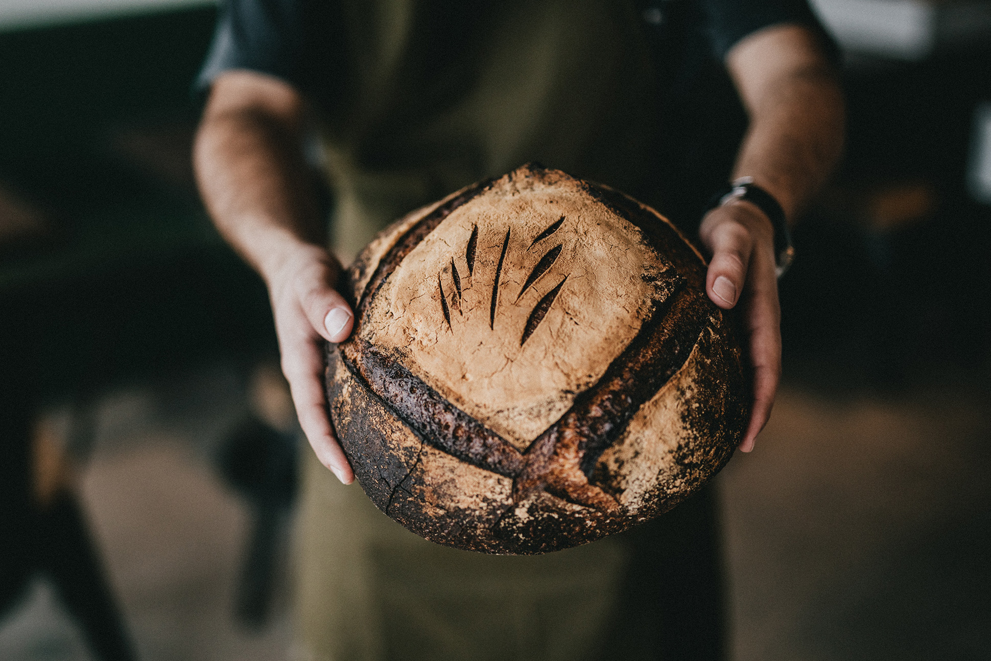 A trade mark on a baker's loaf of bread