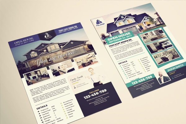 Open House Flyers, Business Cards + Cover Photos Open House Flyers, Business Cards + Cover Photos
